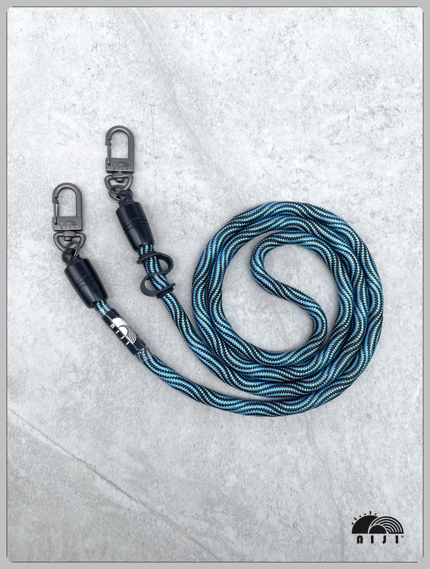 10mm Metallic blue wave pattern