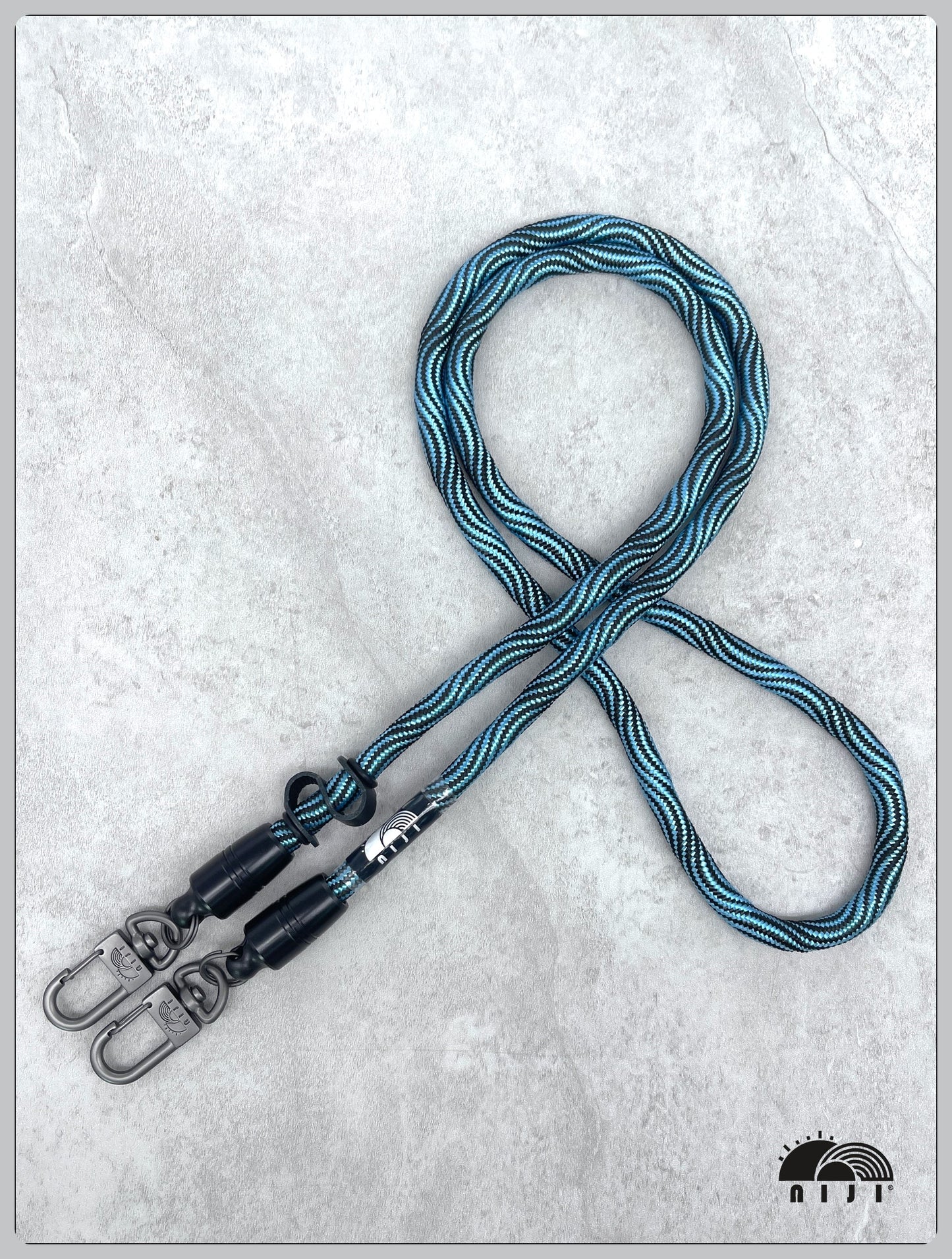 10mm Metallic blue wave pattern