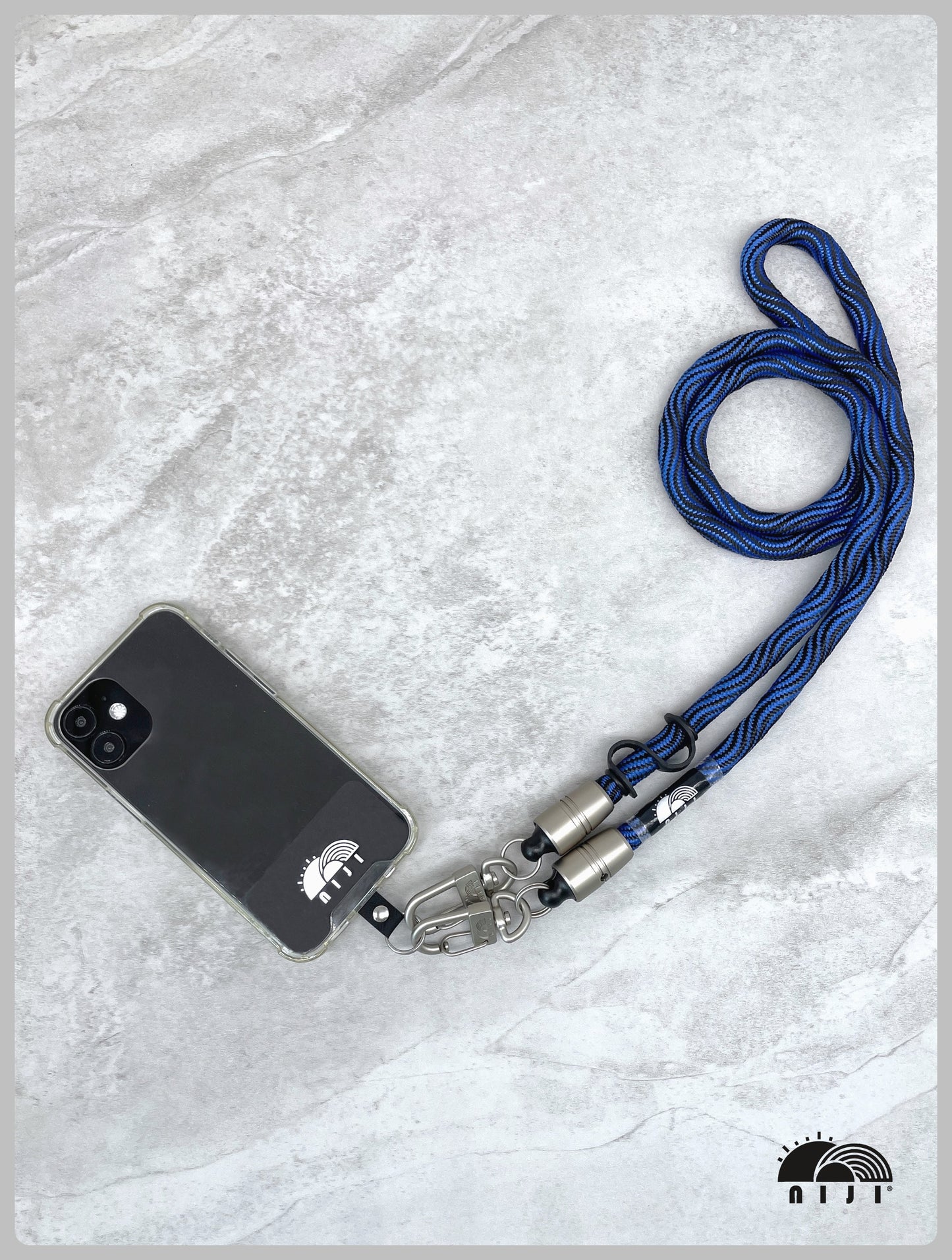 10mm Deep sea blue wave pattern