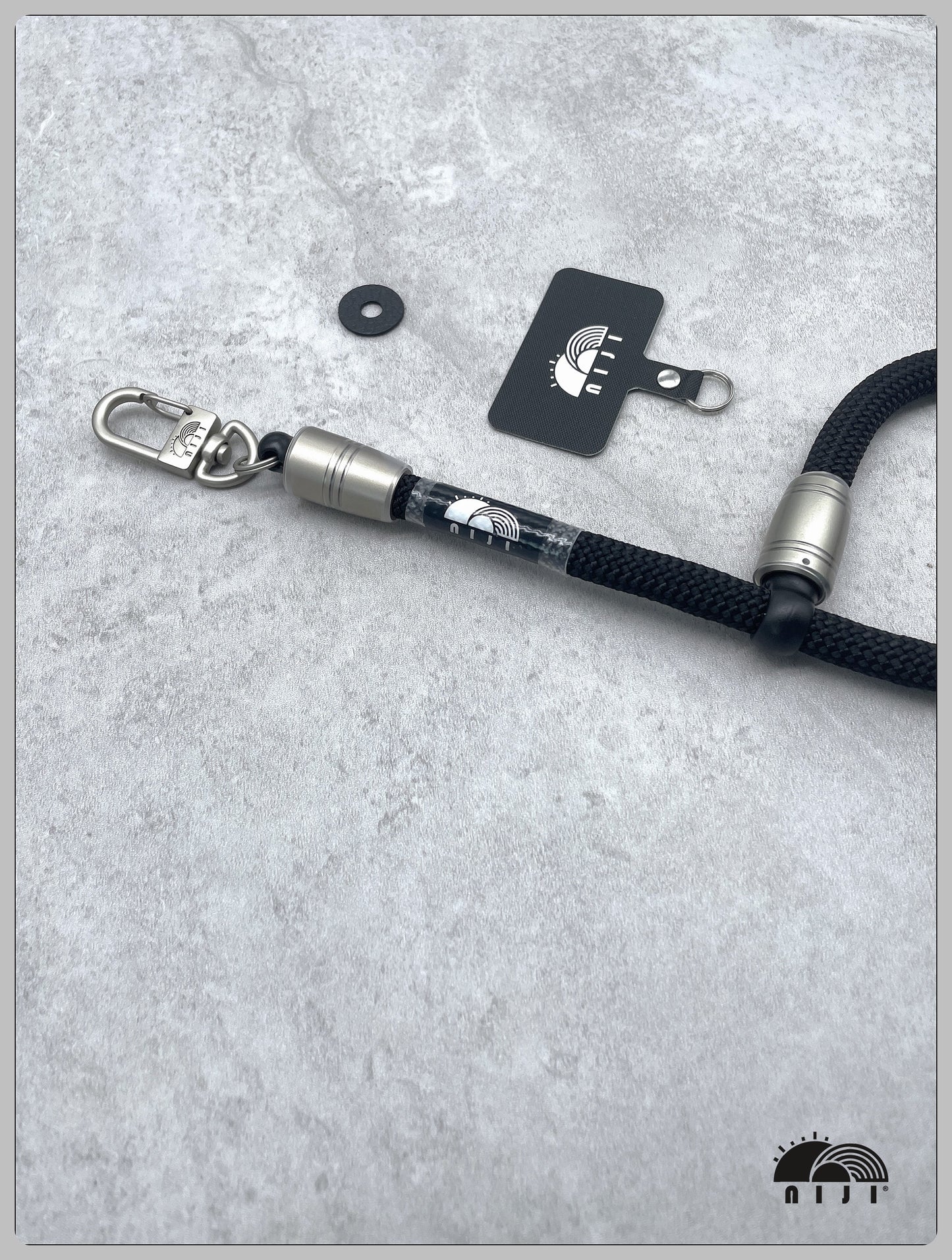 10mm camera / mobile wrist strap black color