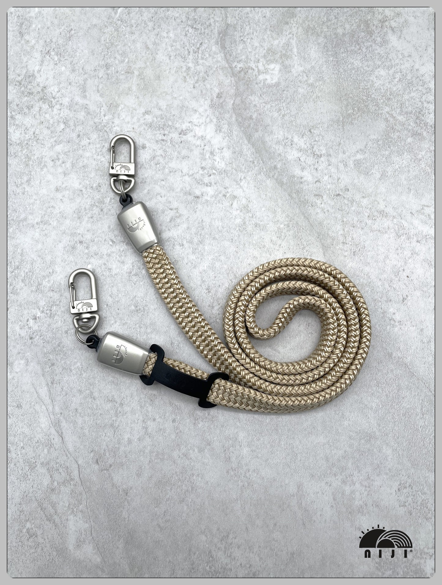 14mm coreless mobile strap Beige color