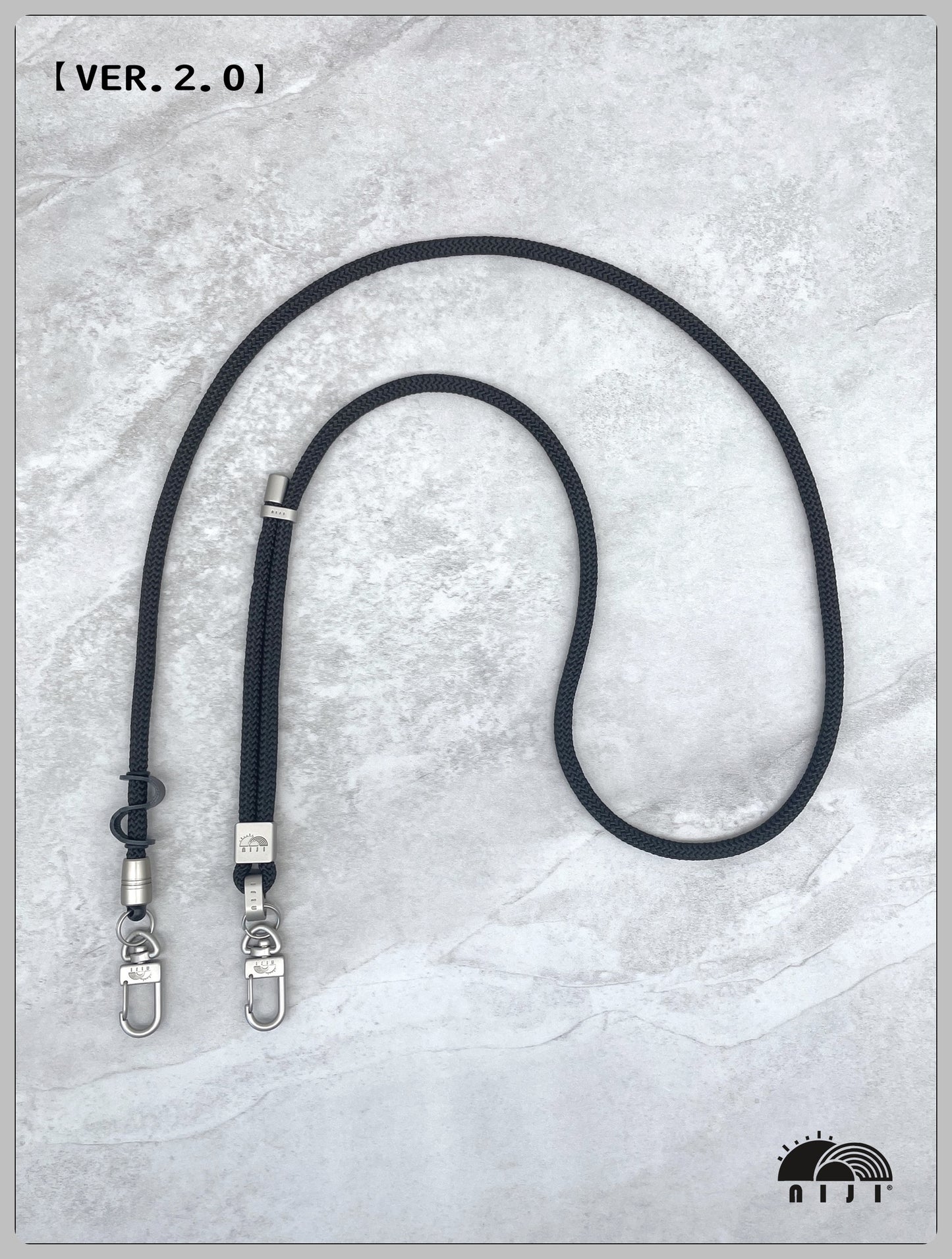 "VER.2.0" 7mm Black color