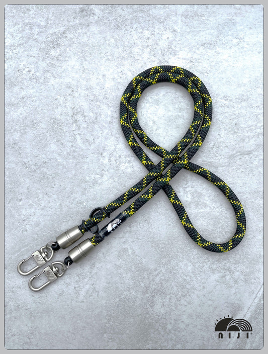 9.5mm black w hunter green / yellow tracer