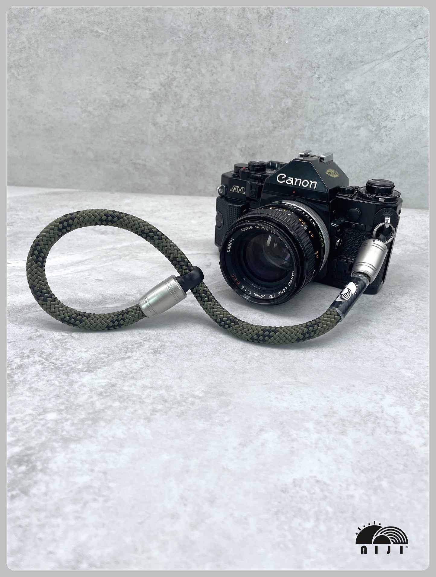 9.5mm camera / mobile wrist strap Camo