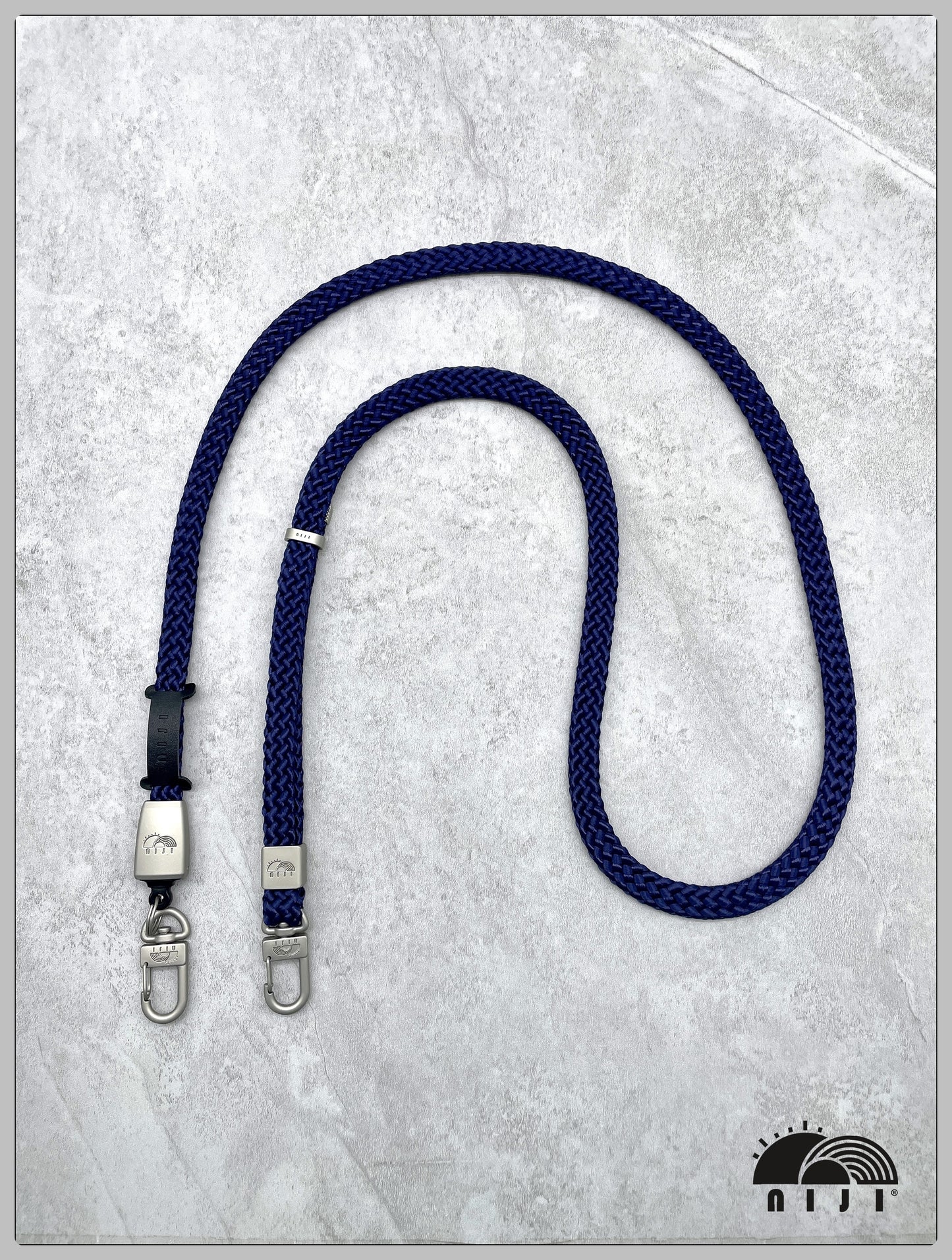 "Coreless flat strap" 12mm Navy