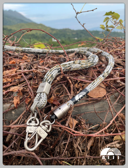 ***Knit PM strap*** 9mm Silver grey w camo tracer
