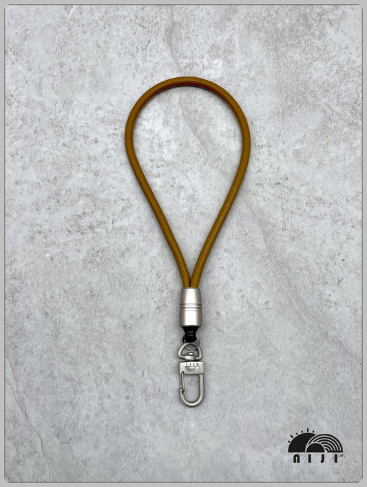 "Nappa Leather wrist strap" Brown color