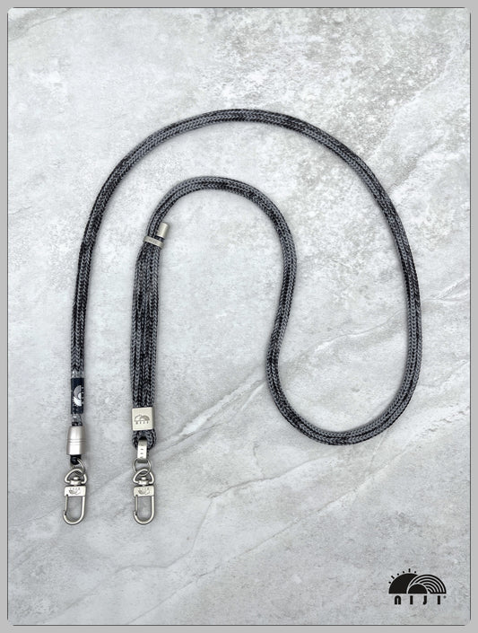***Knit PM Strap*** 9mm Silver grey w black tracer