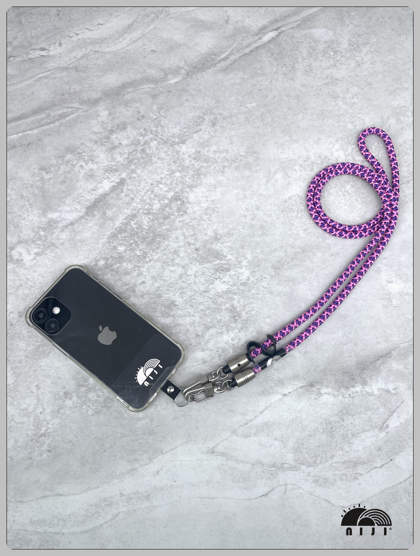 6mm Pink & Purple Blue diamond pattern