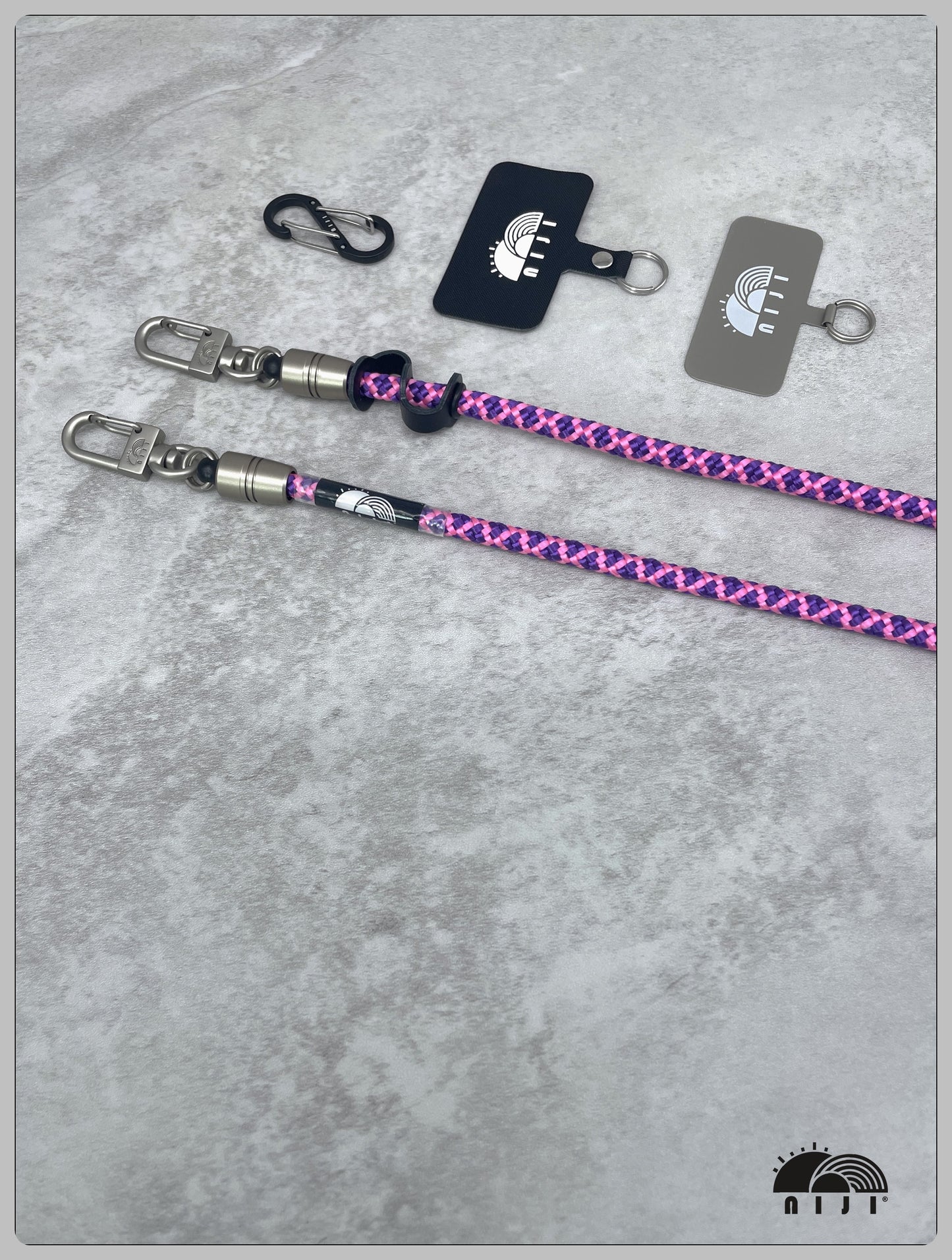 6mm Pink & Purple Blue diamond pattern