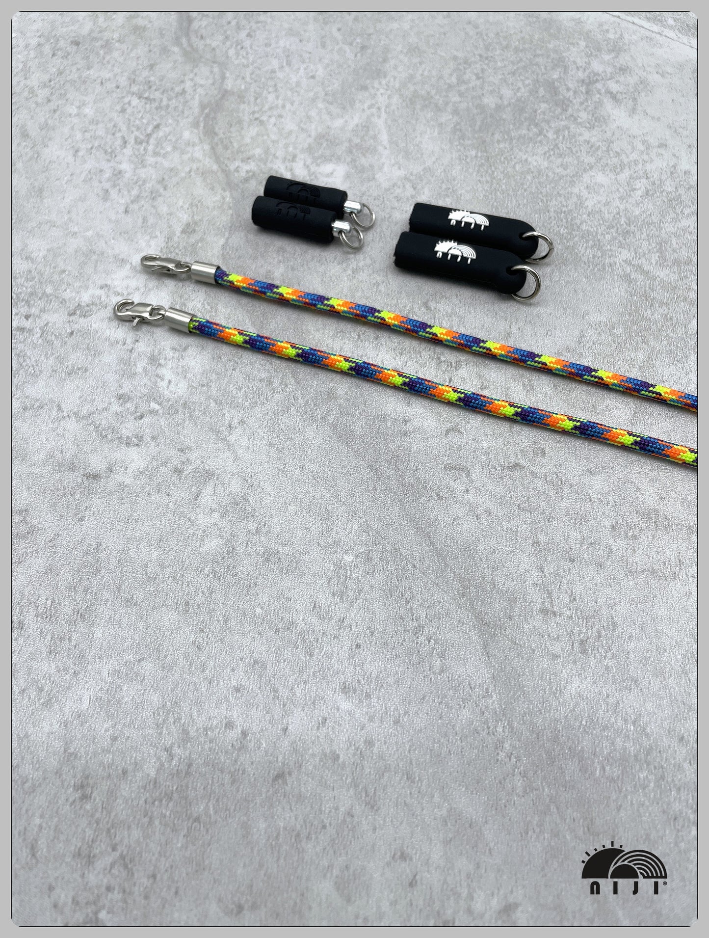 "NEW COLLECTION" niji earbud / sunglasses strap Jawbreaker pattern