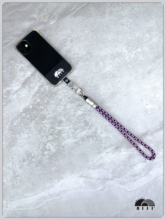 6mm Pink & Navy diamond pattern