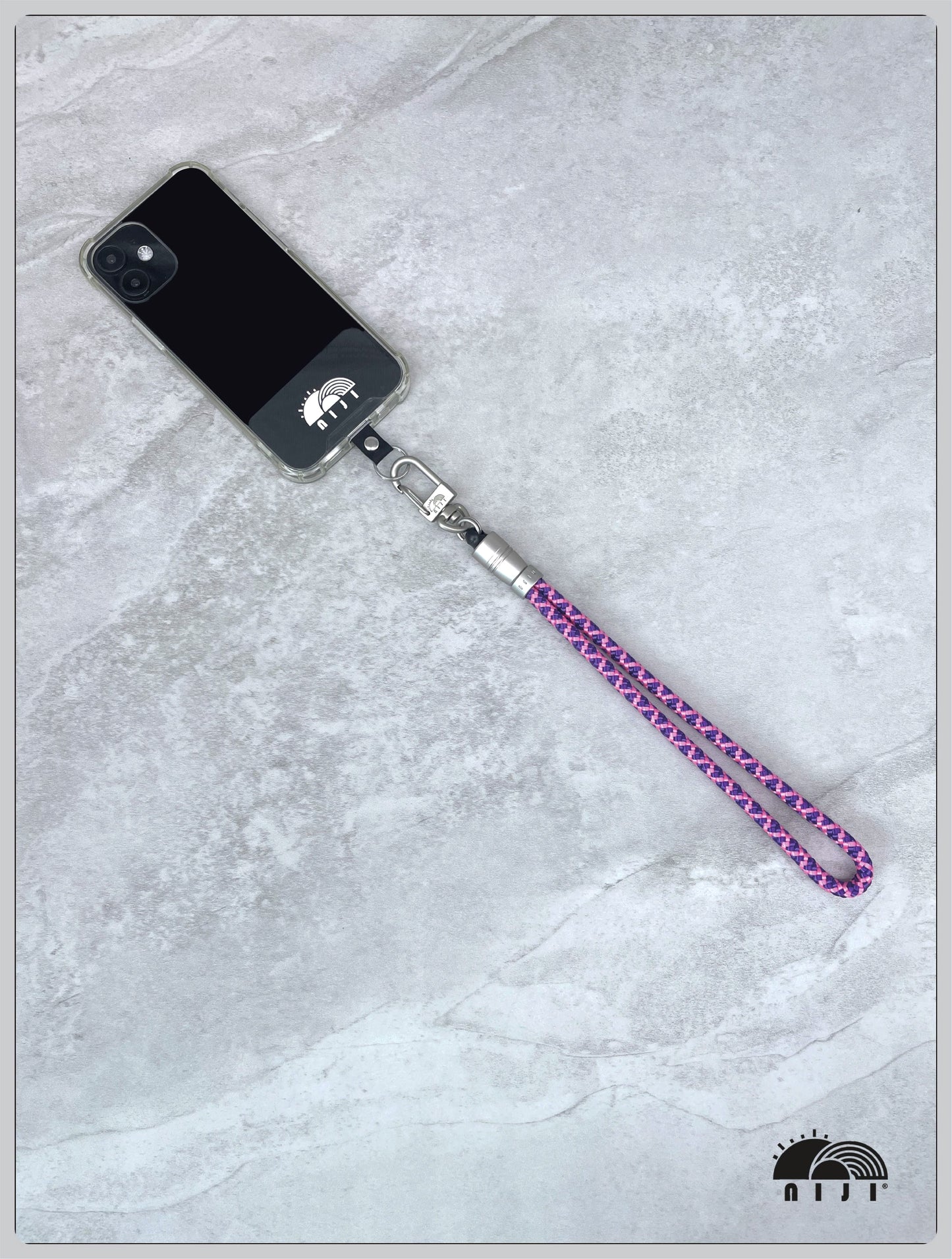 6mm Pink & Purple diamond pattern