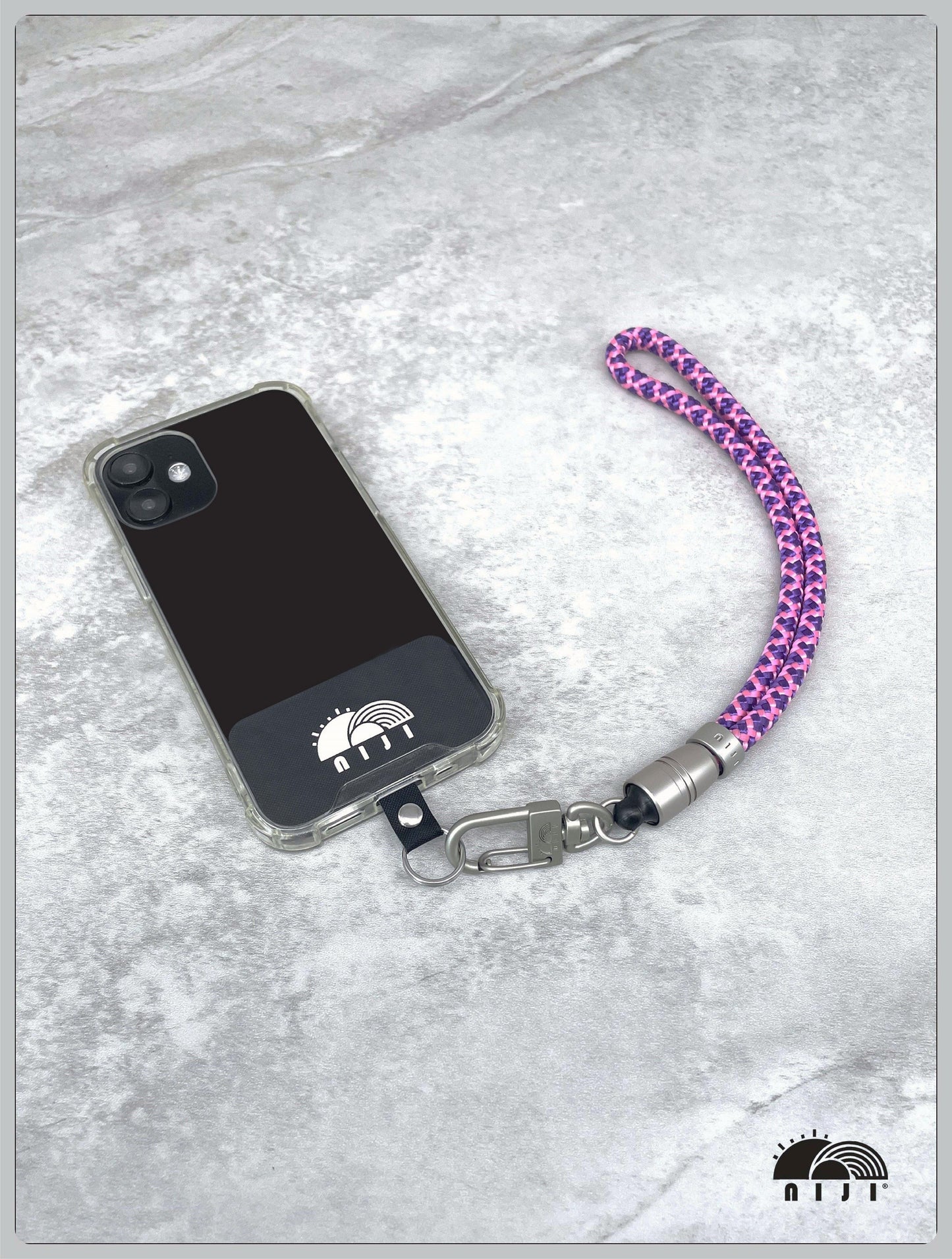 6mm Pink & Purple diamond pattern