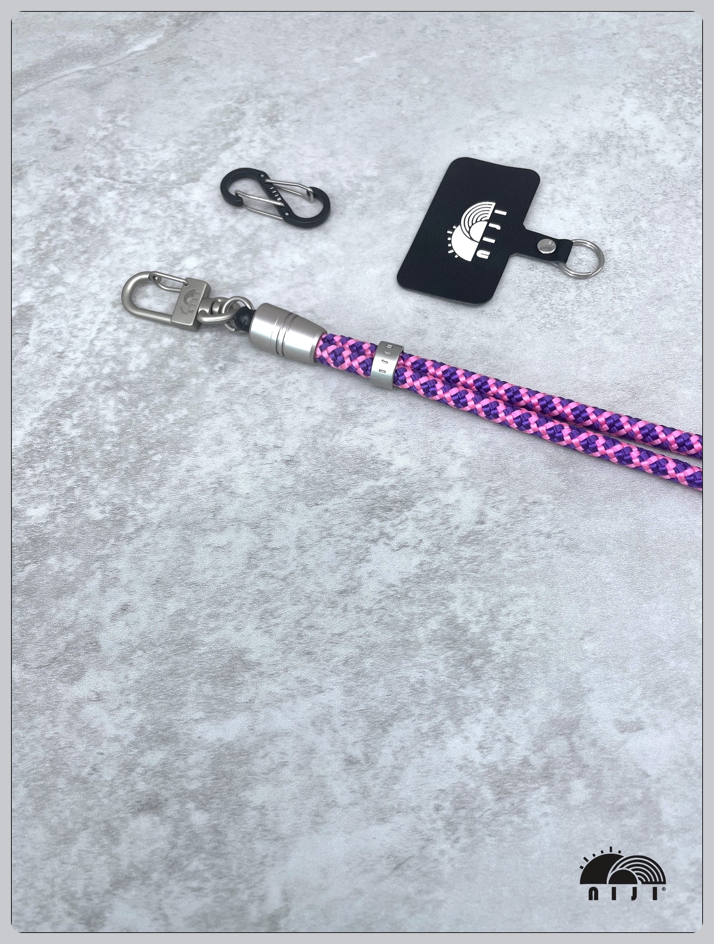 6mm Pink & Purple diamond pattern