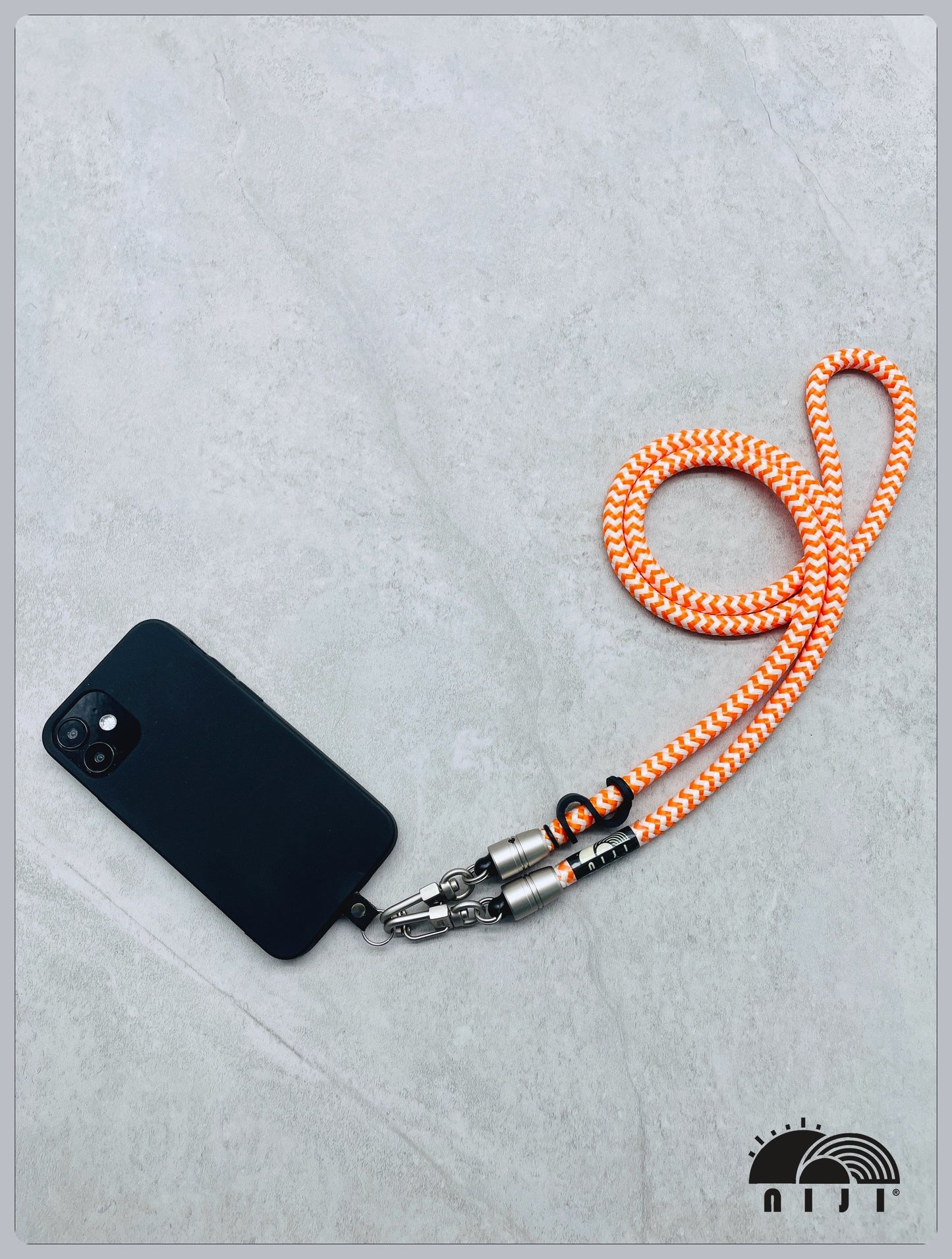 Glow in the dark 7.5mm Crown pattern / Orange color