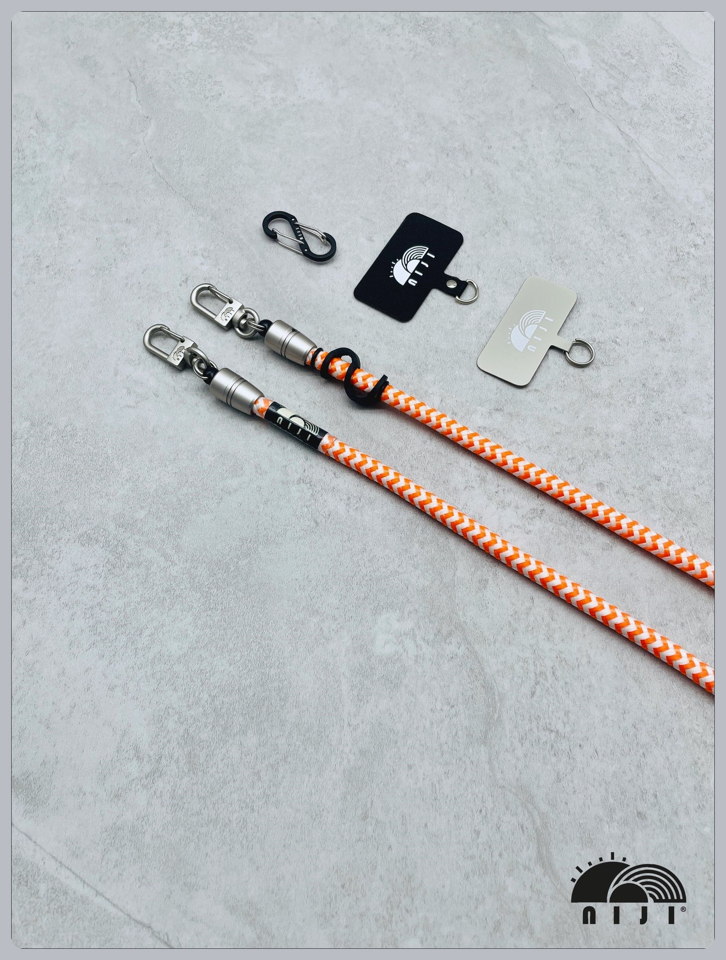 Glow in the dark 7.5mm Crown pattern / Orange color