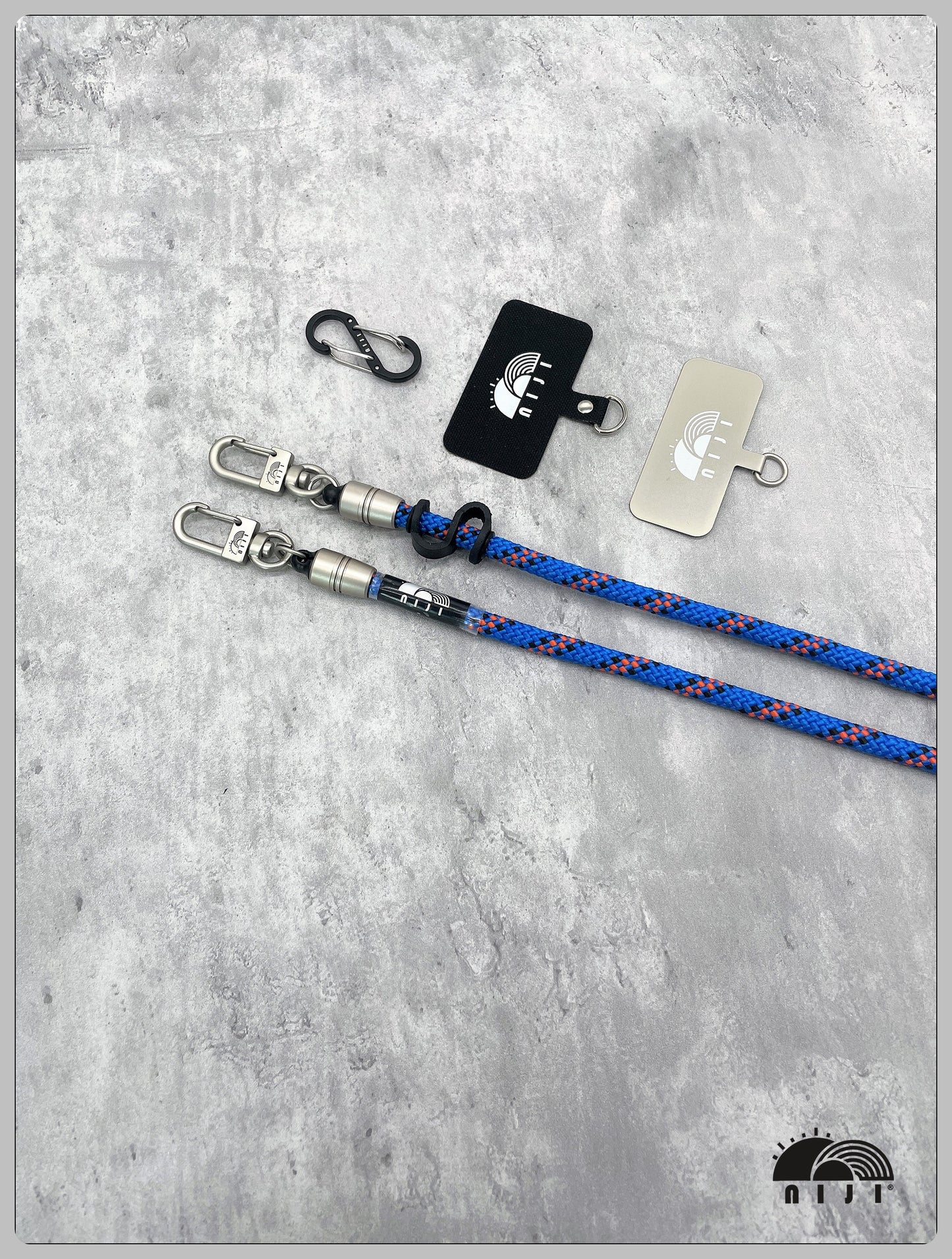 7mm blue w orange & blk tracer