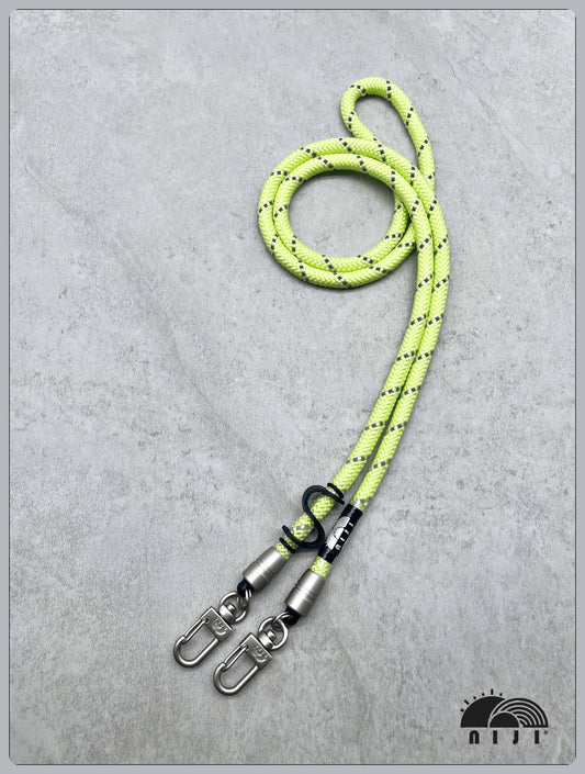 7mm Lime w reflective stripe x glowing effect