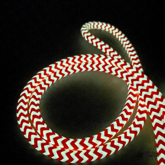 Glow in the dark 7.5mm Crown pattern / Red color