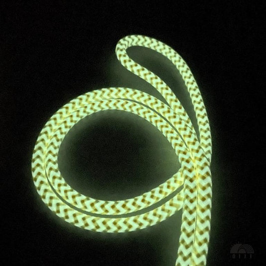 Glow in the dark 7.5mm Crown pattern / Yellow color