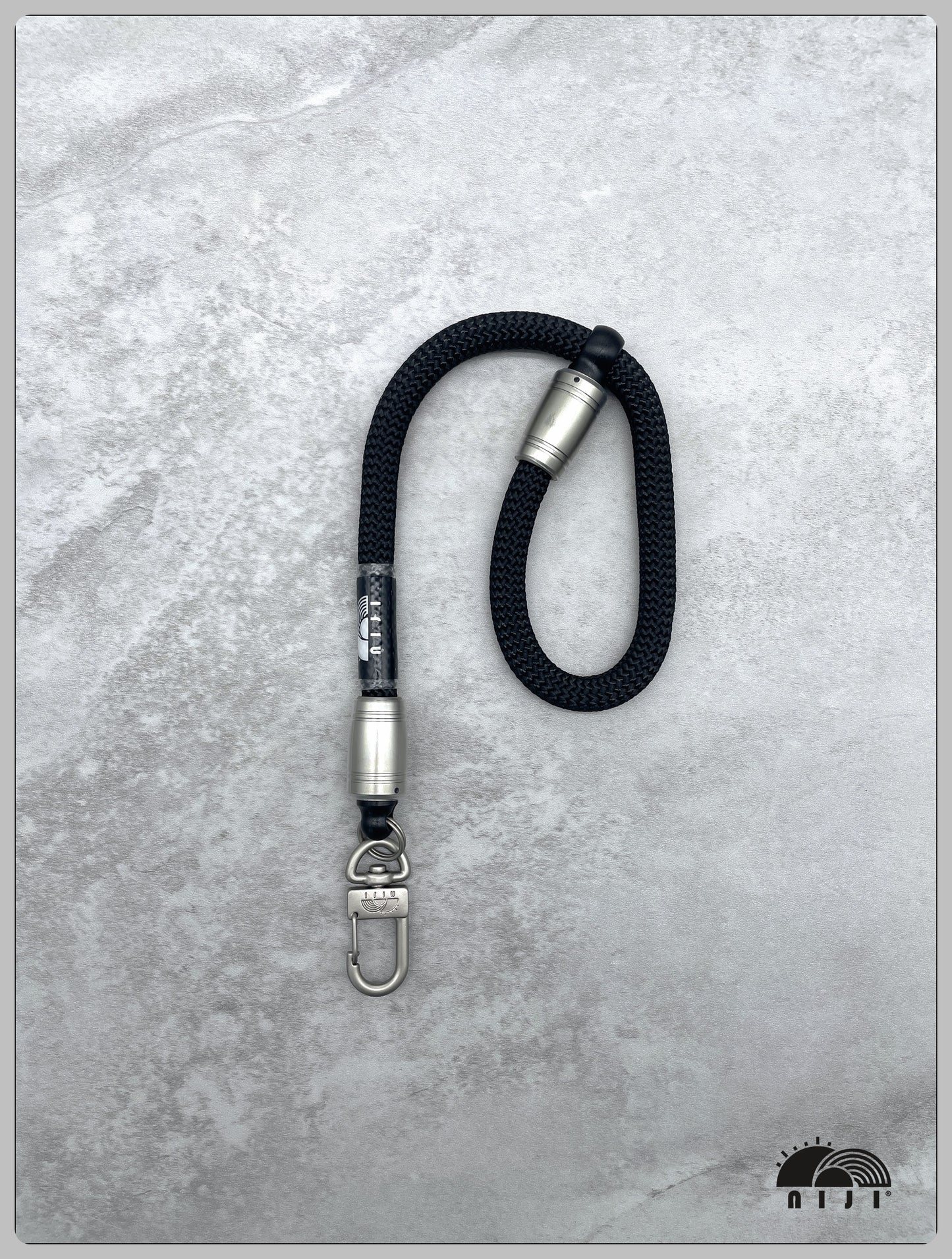 "SS25 NEW COLLECTION" 10mm camera / mobile wrist strap black color