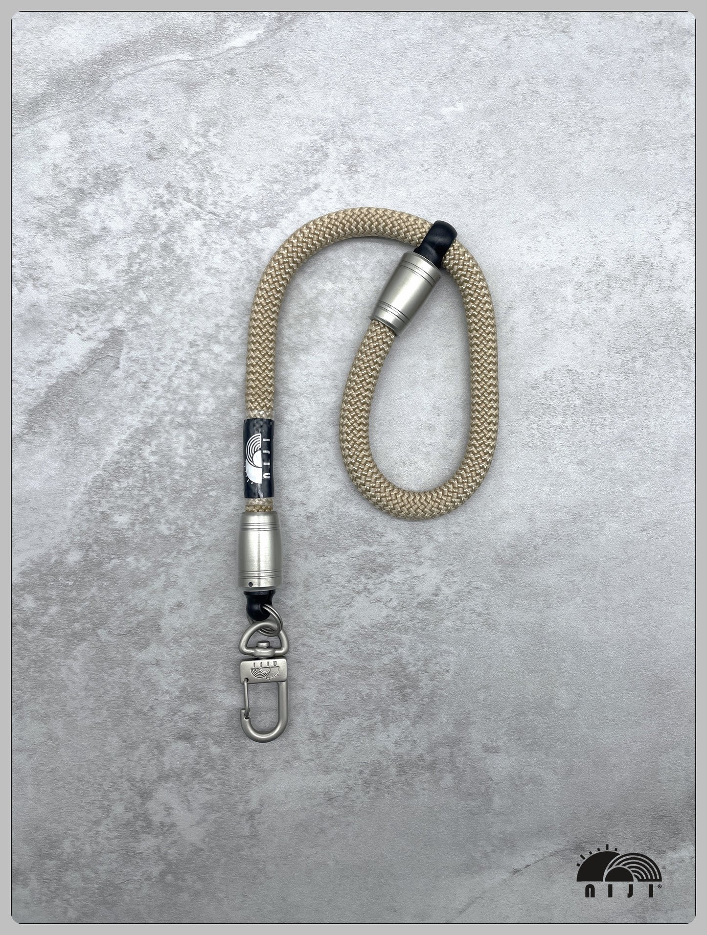 "SS25 NEW COLLECTION" 10mm camera / mobile wrist strap Khaki color