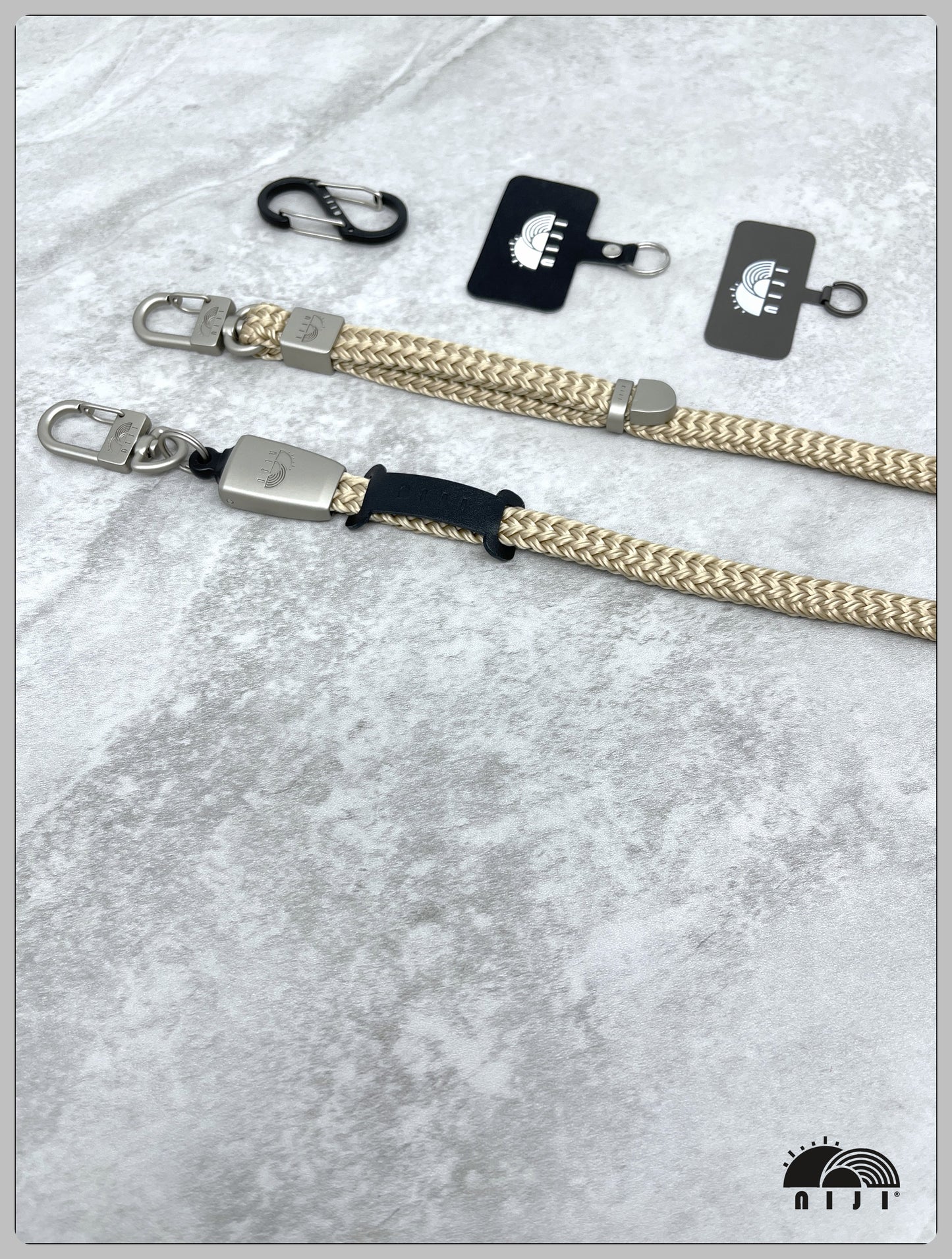 12mm coreless double braided Khaki color