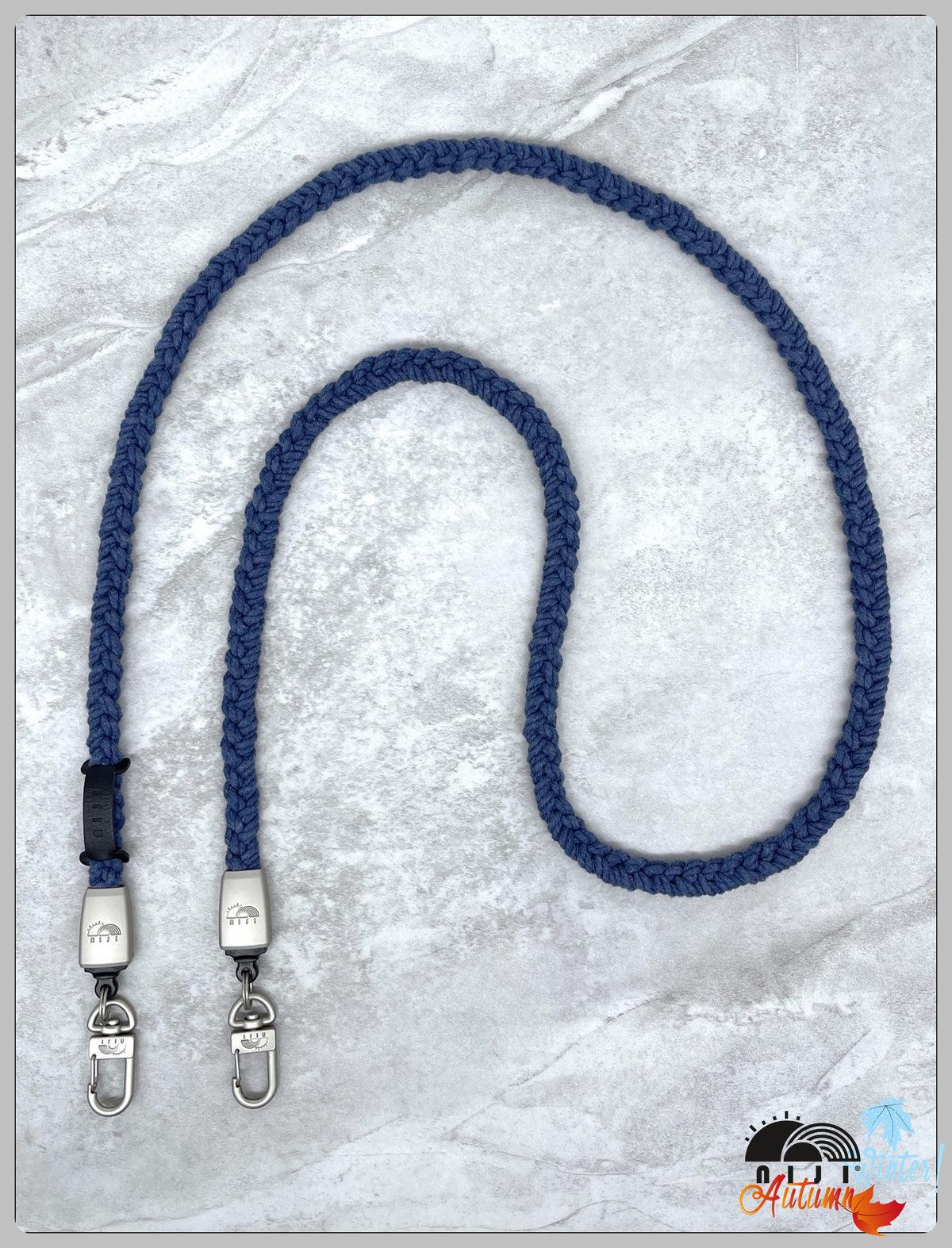 "AW26" 12mm Cotton Denim blue color