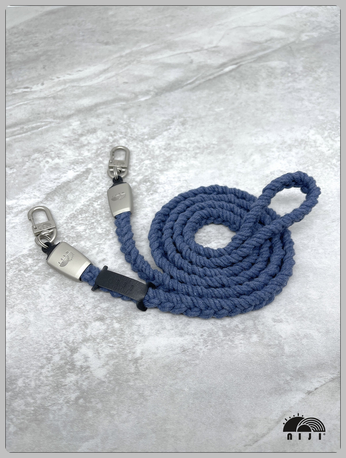 "AW26" 12mm Cotton Denim blue color