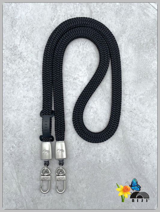14mm coreless mobile strap Black color