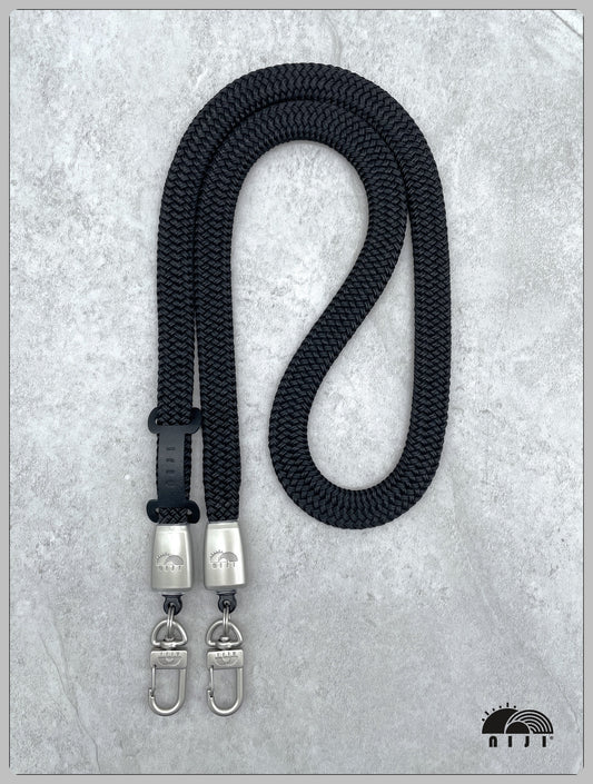 14mm coreless mobile strap Black color