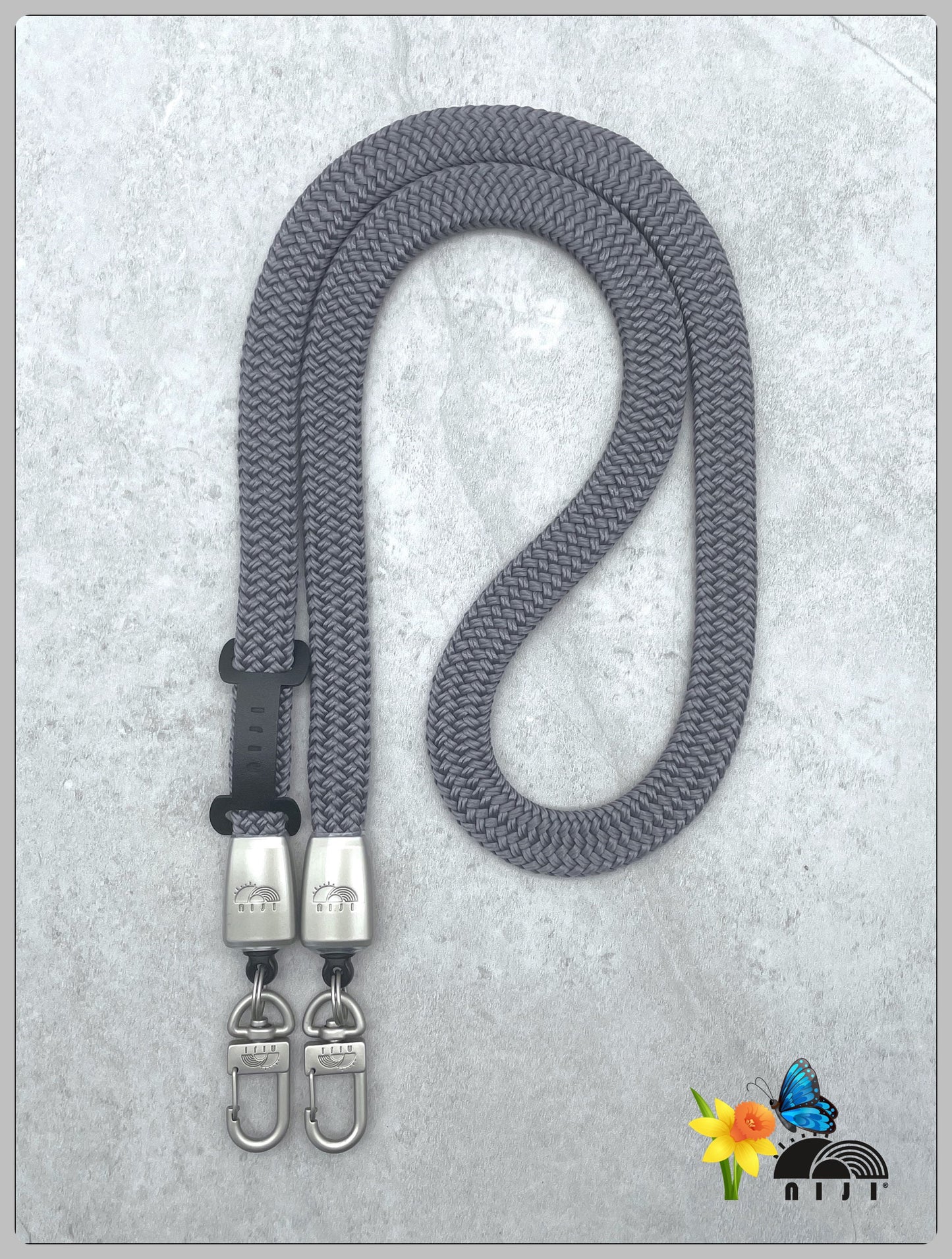 14mm coreless mobile strap Cool grey color
