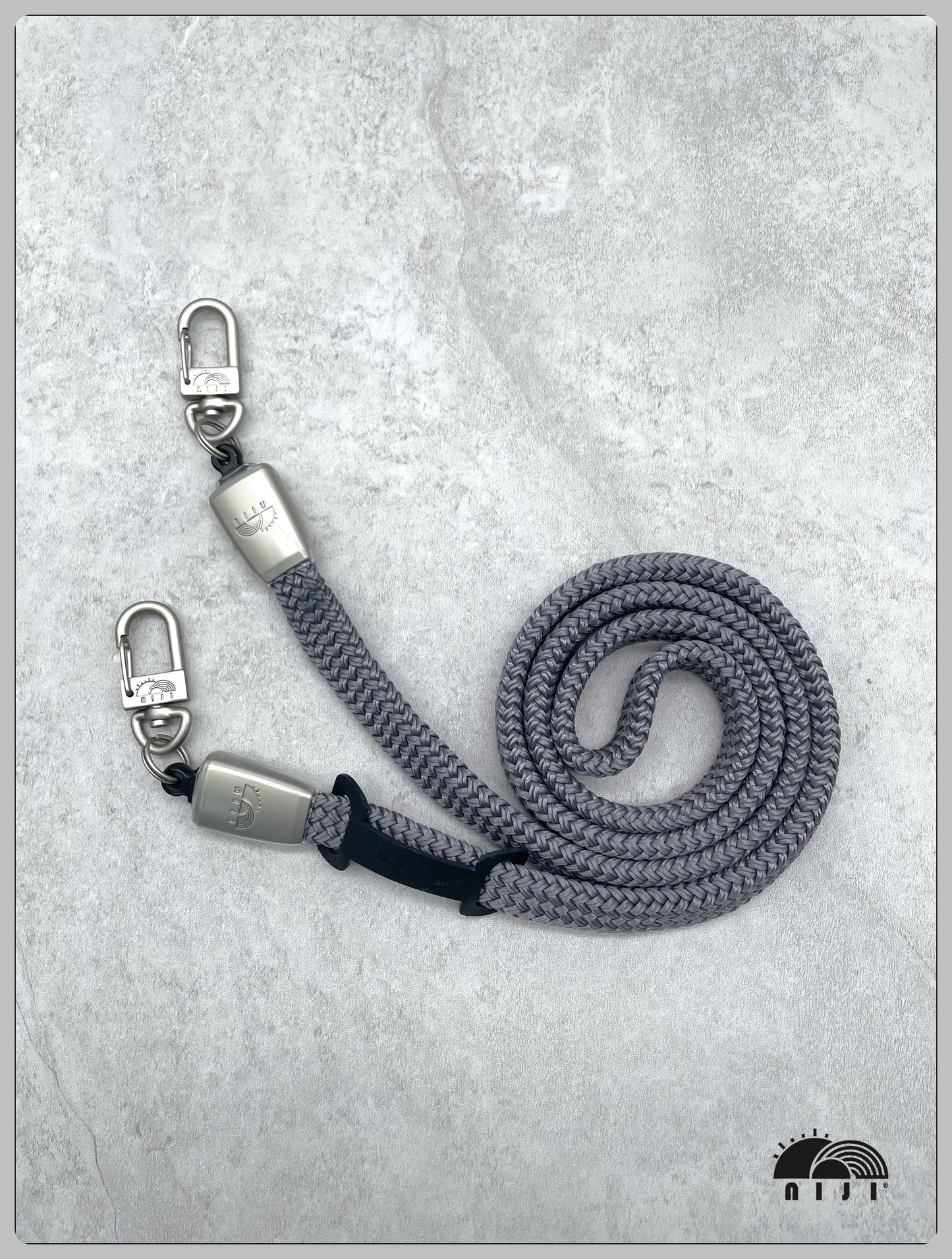 14mm coreless mobile strap Cool grey color
