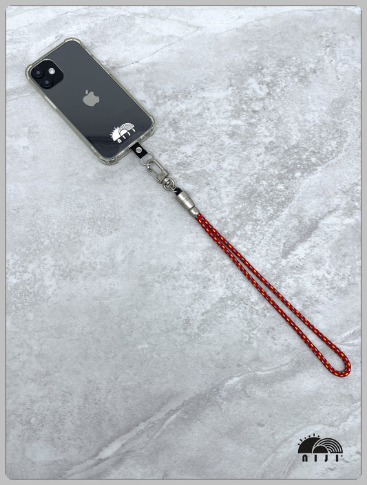 4mm Wrist Strap Mountaindax Red w blue & yellow tracer