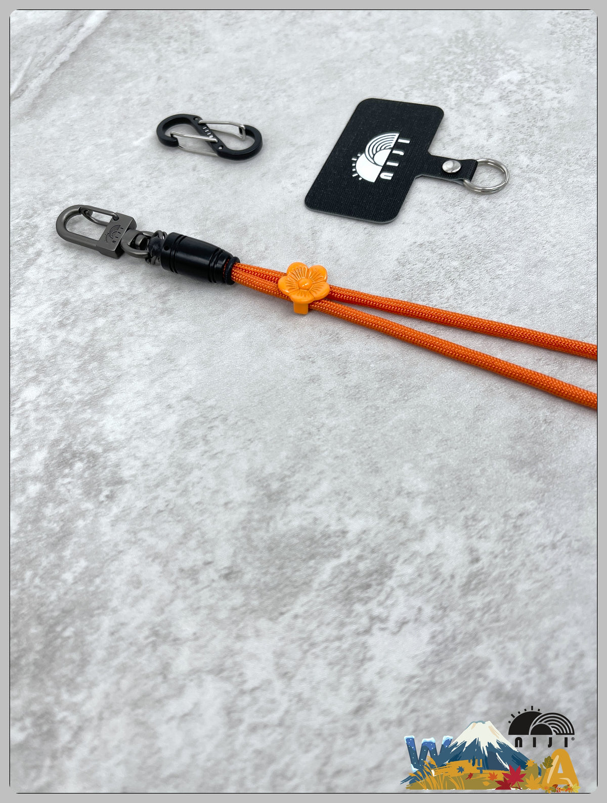 "AW26" 4mm Wrist Strap Orange Color
