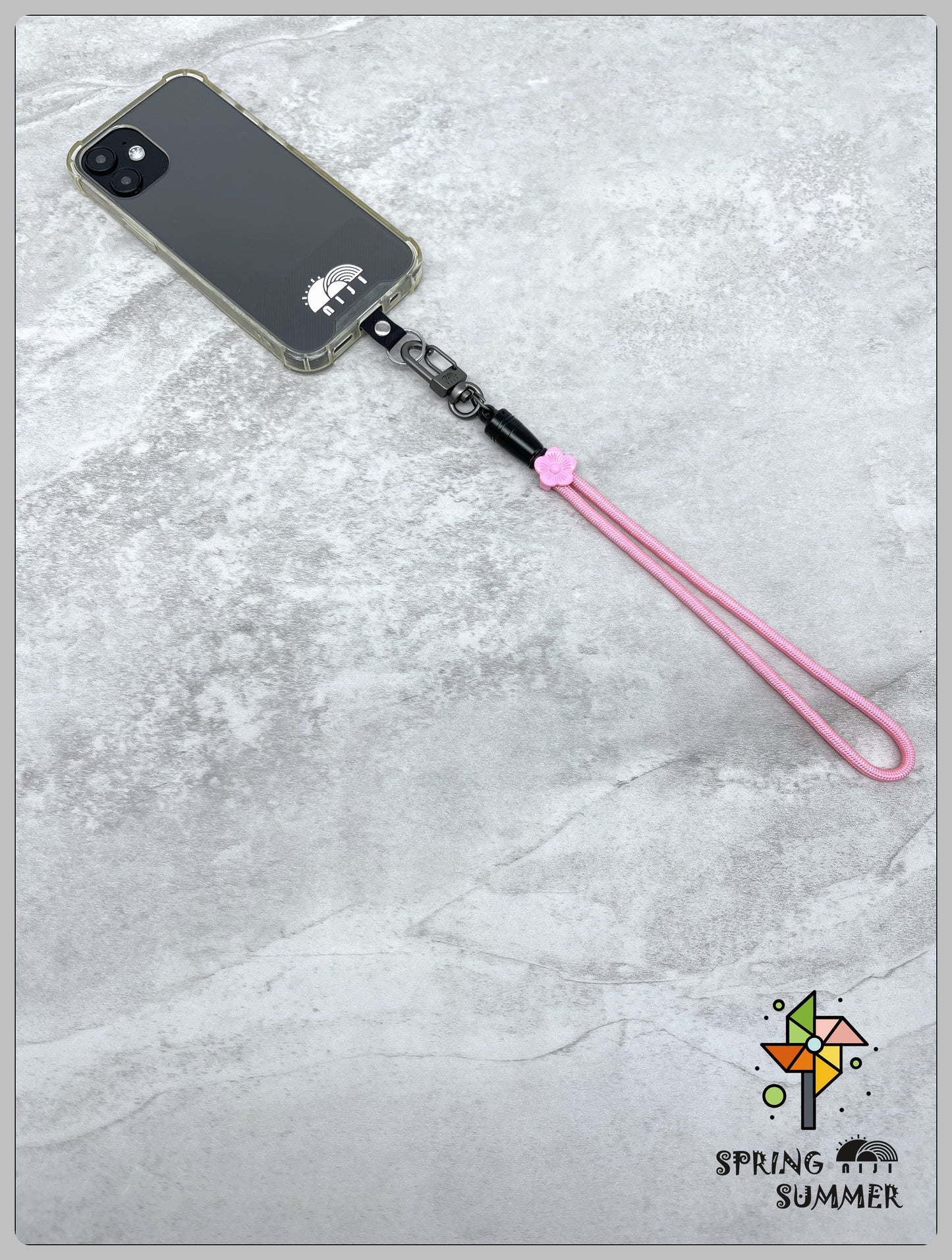 "SS26" 4mm Wrist Strap Light Pink Color