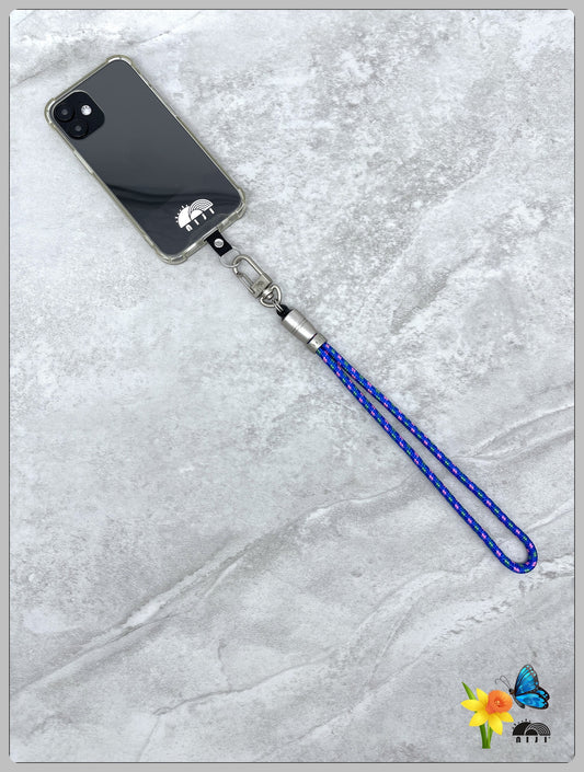 "SS25 Special" 5mm Wrist Strap Mountaindax Blue w pink & green tracer