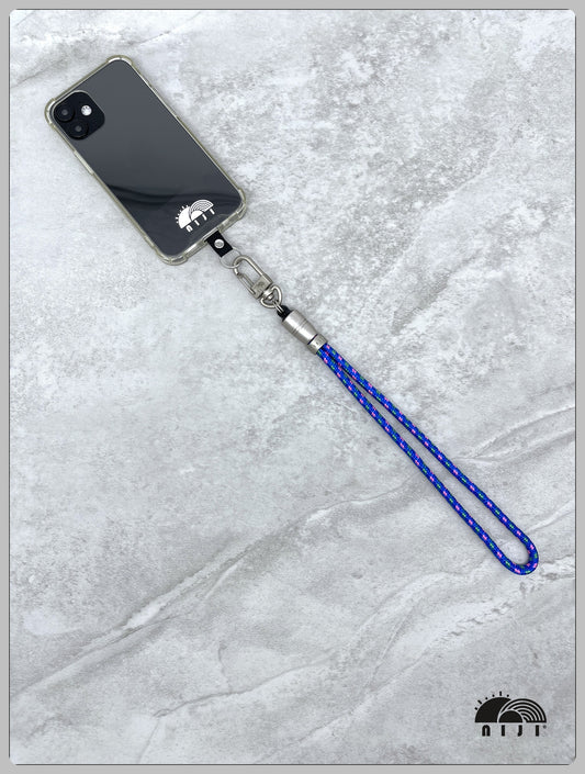 5mm Wrist Strap Mountaindax Blue w pink & green tracer
