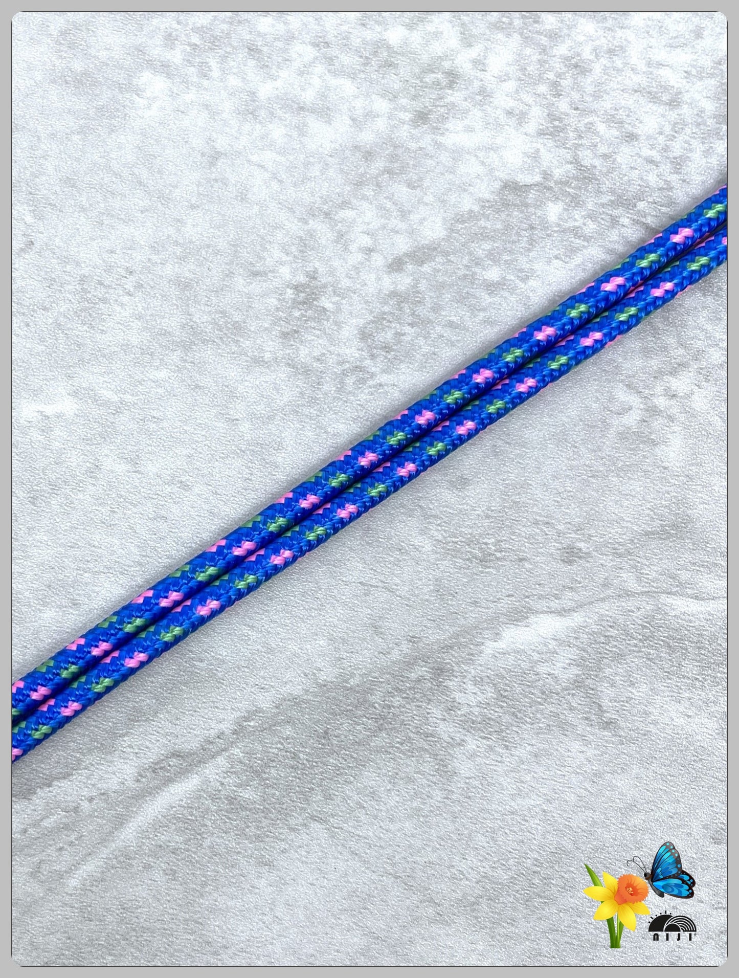 "SS25 Special" 5mm Wrist Strap Mountaindax Blue w pink & green tracer