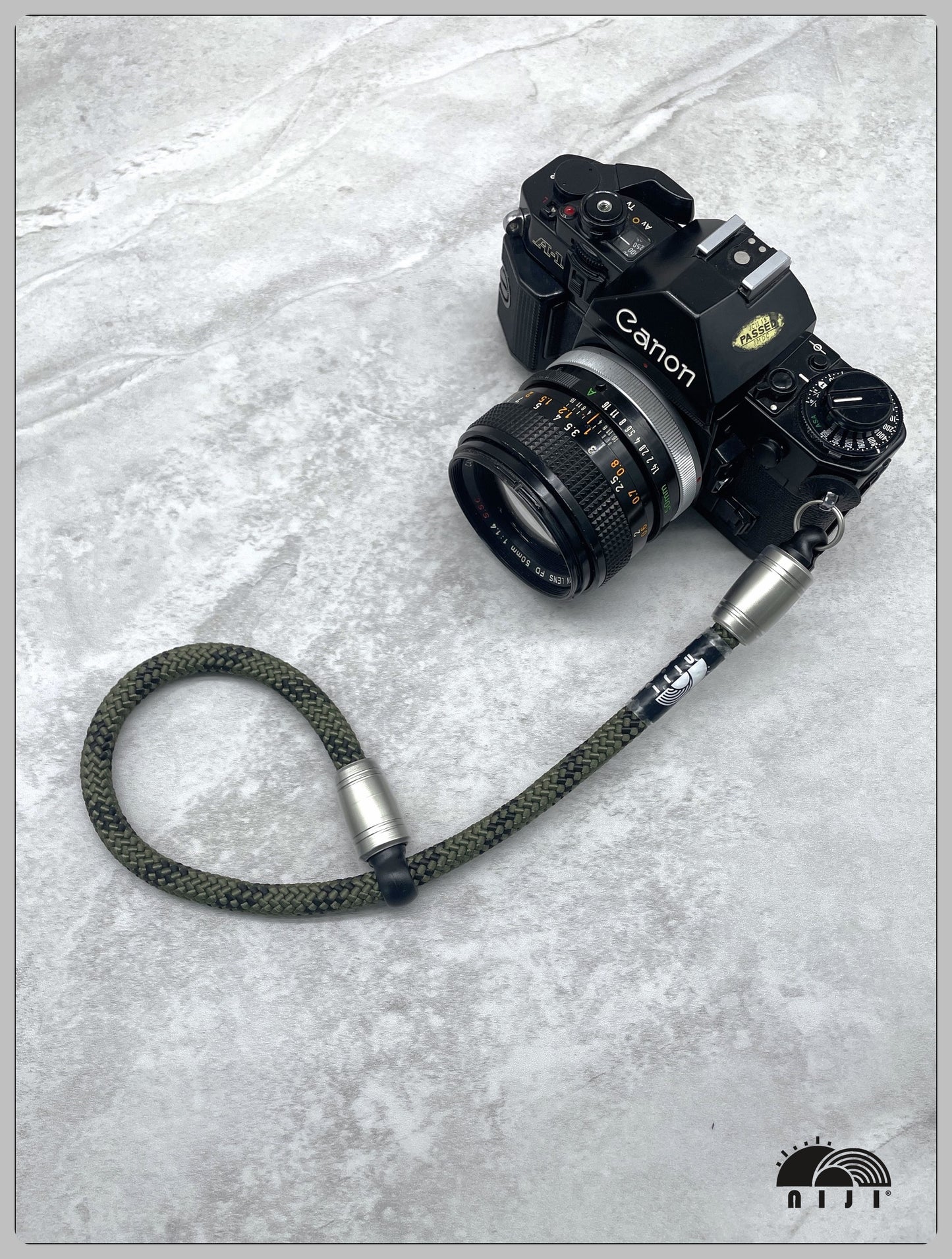 "SS25 NEW COLLECTION" 9.5mm camera / mobile wrist strap Camo