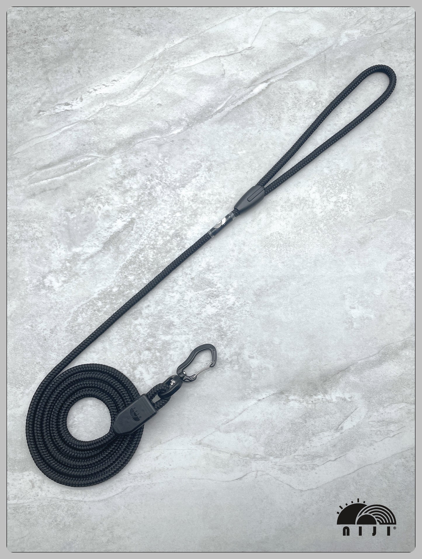 *NEW COLLECTION* niji loop handle dog leash 8mm Black color