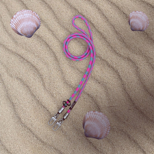 "SS25 Special" 6.5mm Petal pink w aqua tracer 1