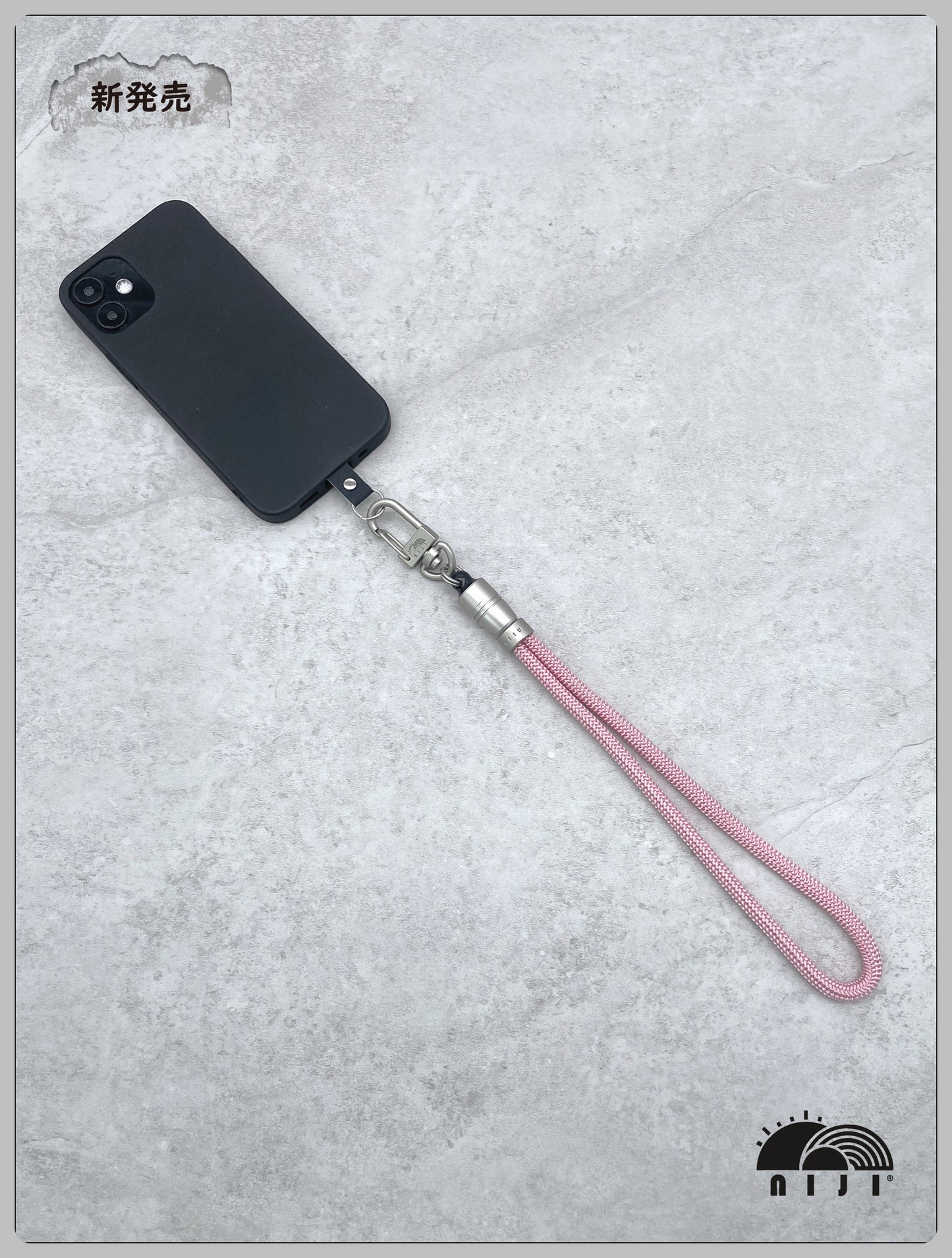 "Wrist strap" 6mm Light Pink color