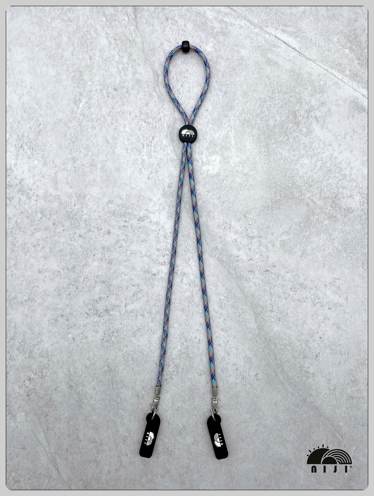 "AW26" niji earbud / sunglasses strap Nebula