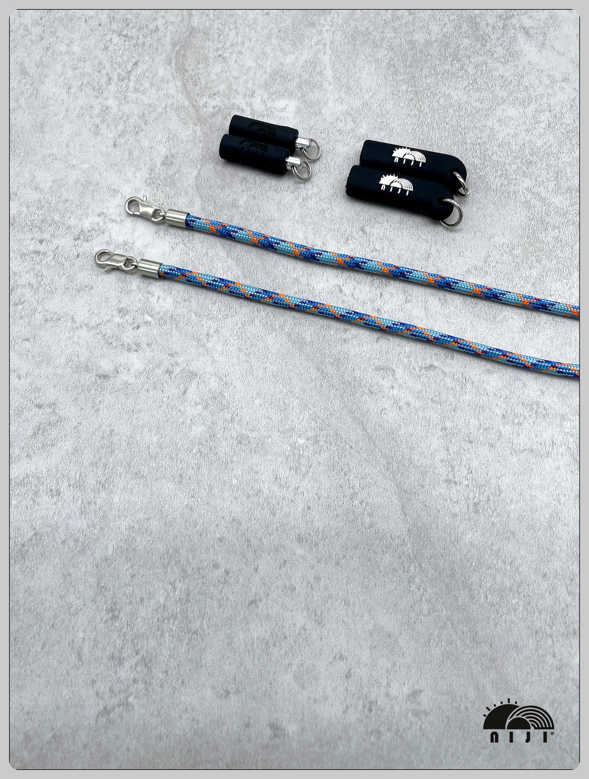 "AW26" niji earbud / sunglasses strap Nebula