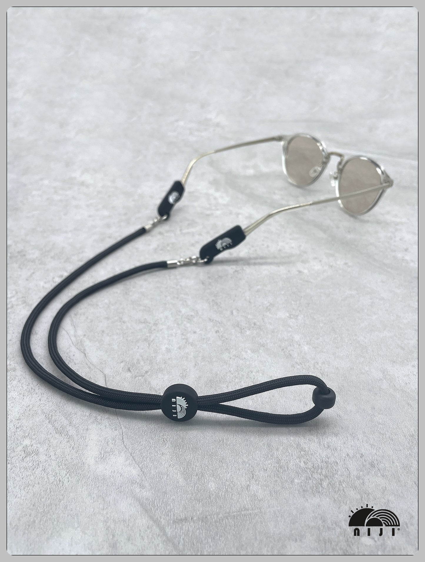 "NEW COLLECTION" niji earbud / sunglasses strap Prism pattern