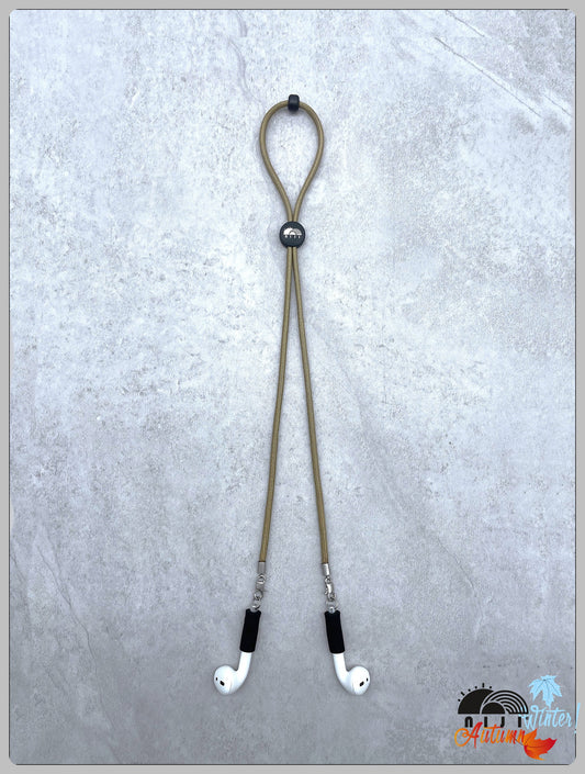 "AW26" niji earbud / sunglasses strap Khaki color