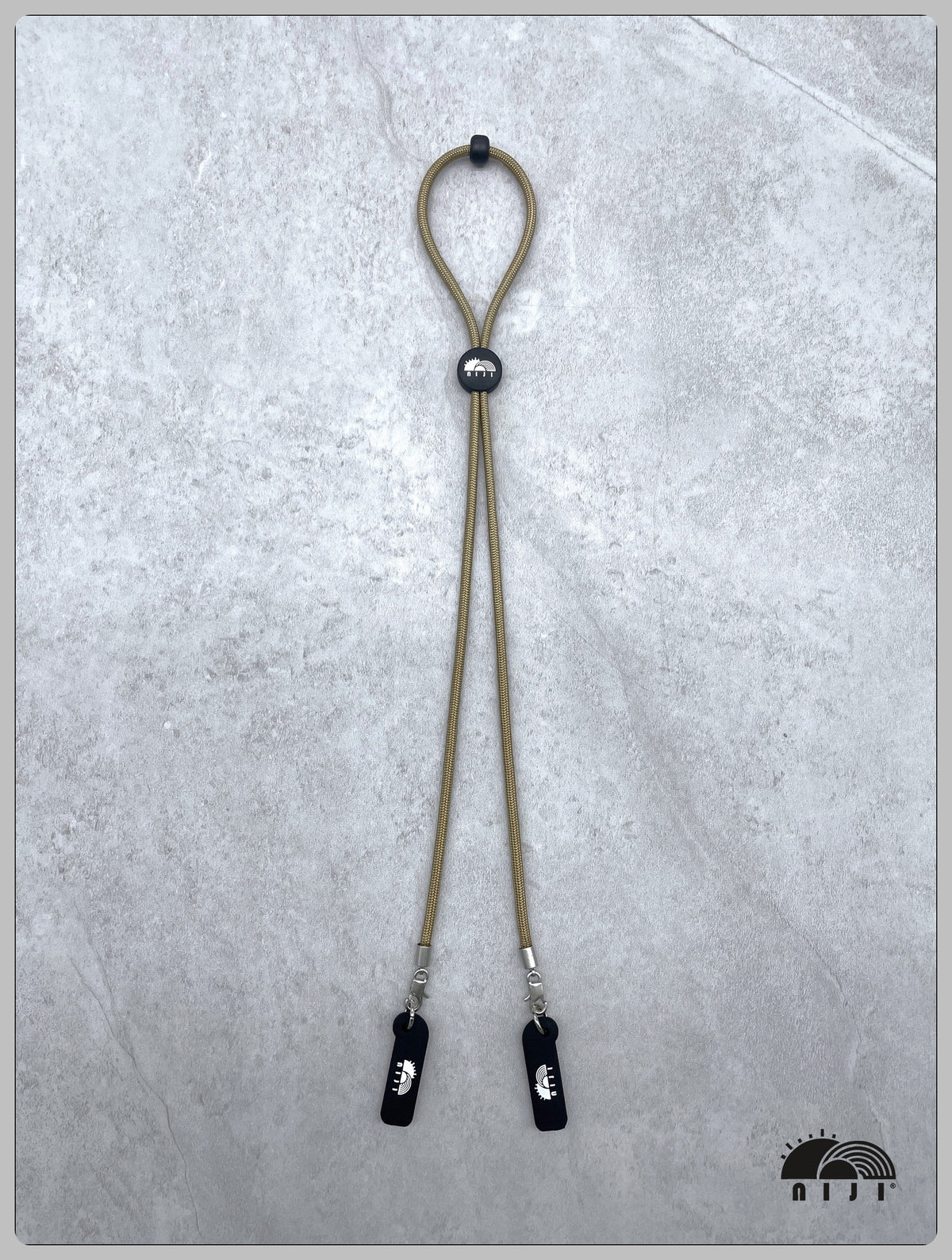 "AW26" niji earbud / sunglasses strap Khaki color