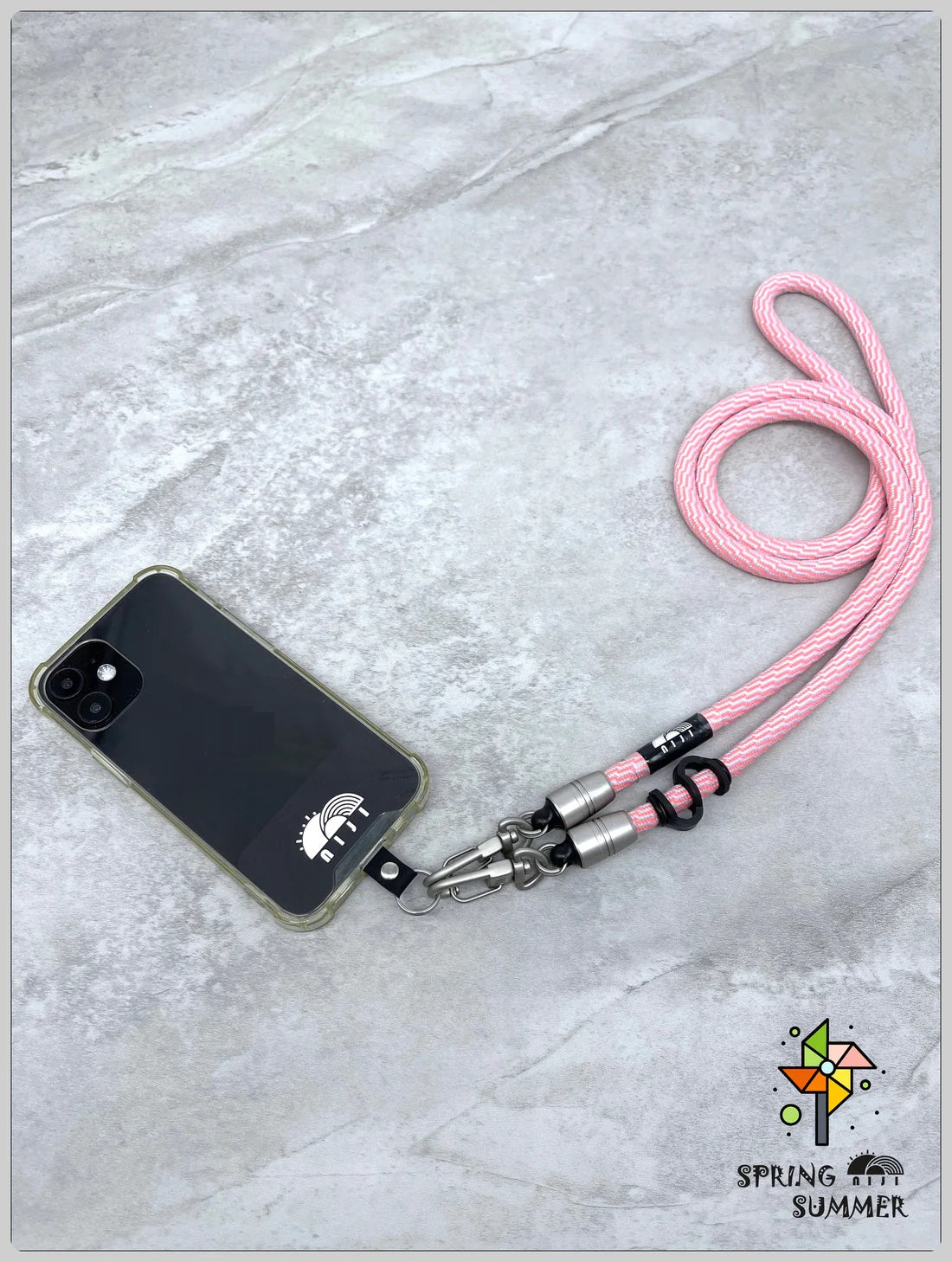 "SS26 New arrival" 7.5mm Pink/wave pattern